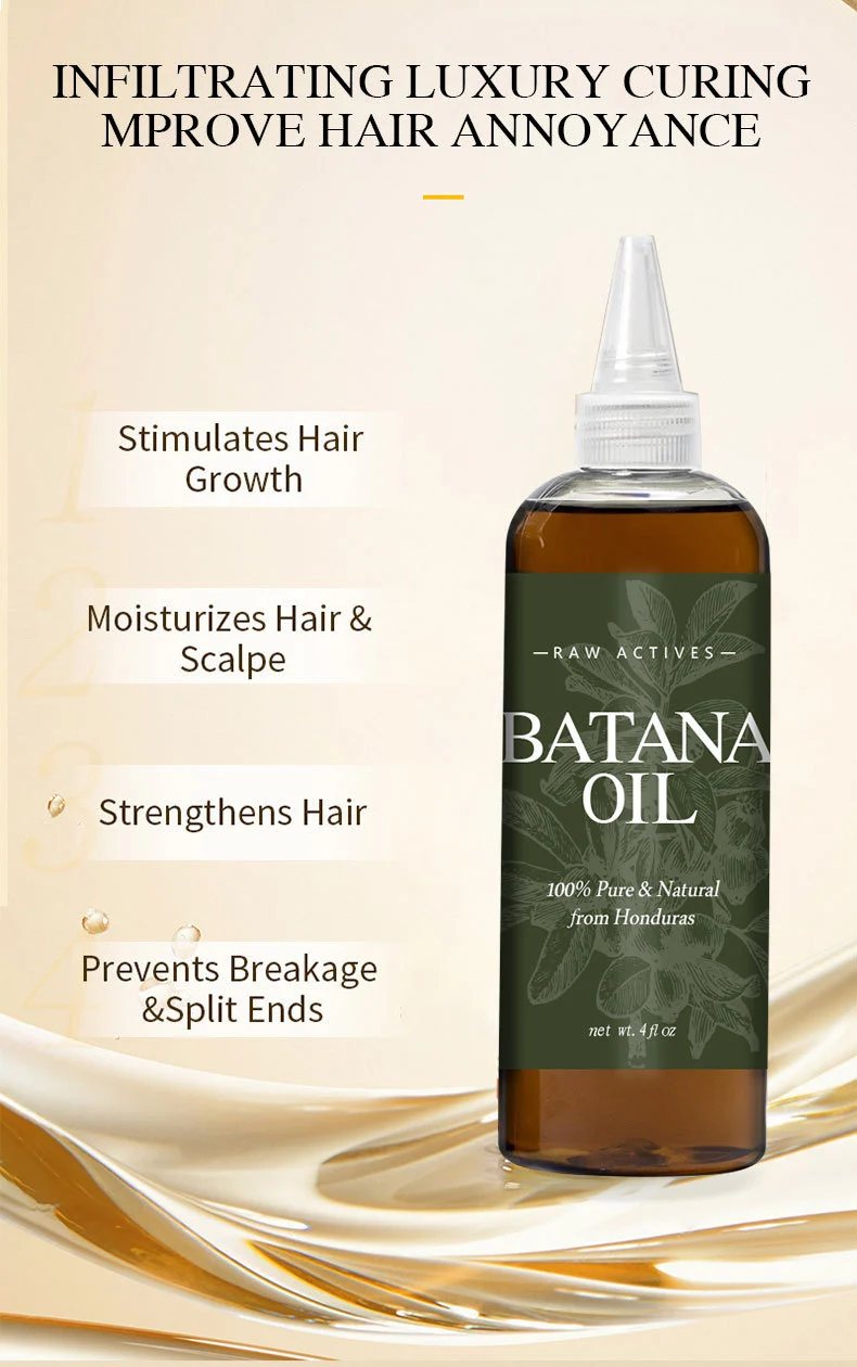 Batana Oil for Hair Growth and Repair 100% Pure Natural Honduran Hair Essential Oil Anti-Frizz Serum 4 batana oil hair growth repair serum cih 7mwwcpty desc 4