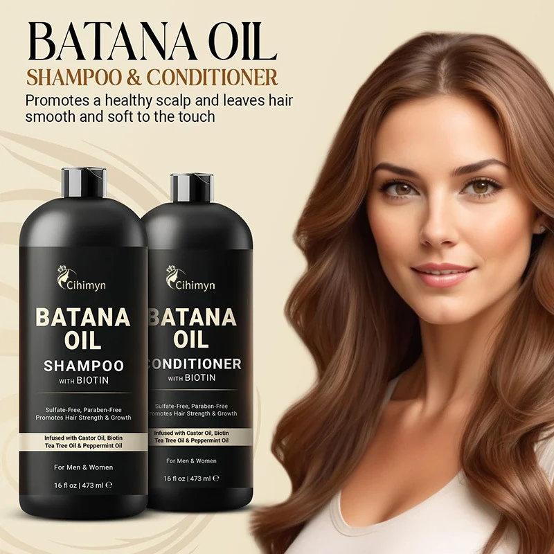 Batana Oil Shampoo & Conditioner Set Nourishes & Strengthens Hair, Sulfate-Free 1 batana oil shampoo conditioner set sit 9sw4xxjm desc 1