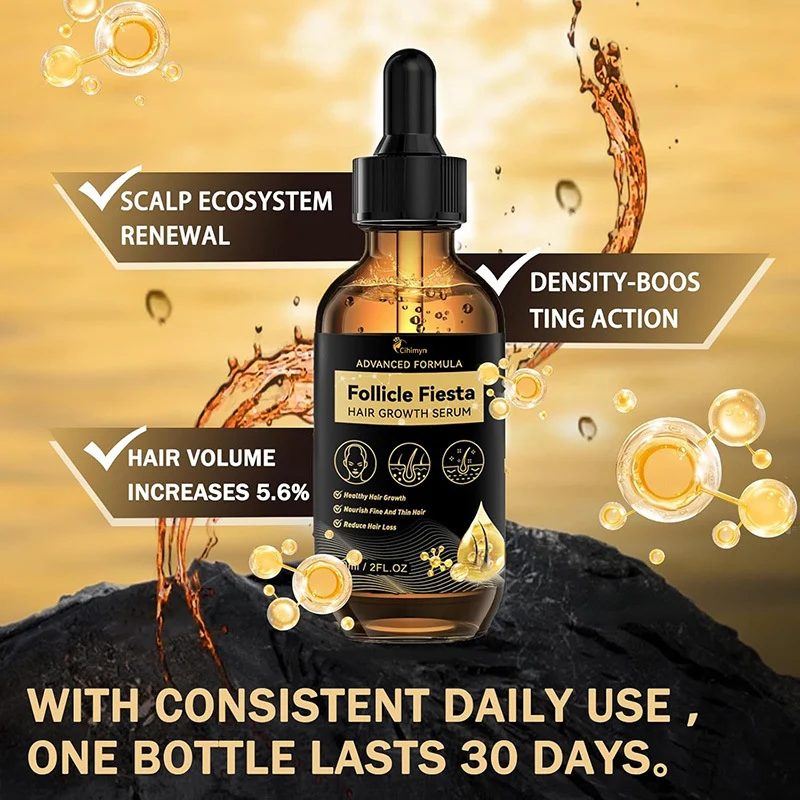 Hair Growth Serum Advanced Minoxidil & Herbal Formula Nourishes Follicles Strengthens Roots Reduces Hair Loss 60ml 2 hair growth serum minoxidil herbal follicle nourishment 60ml sit 7hsx5xe8 desc 2