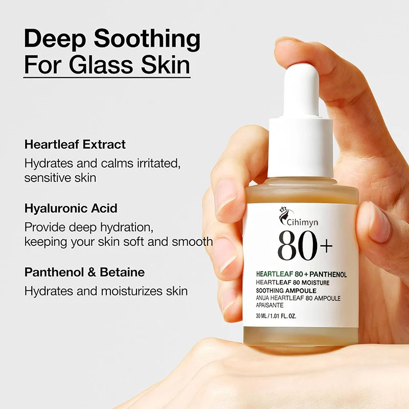 Heartleaf 80 Soothing Ampoule 30ml Deep Hydration Moisturizing Serum for Sensitive Skin 3 heartleaf 80 soothing ampoule 30ml sit sq2cf8hv desc 3
