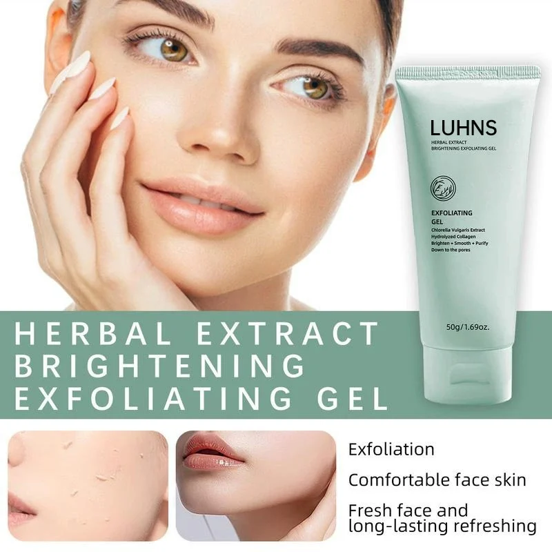 Herbal Brightening Exfoliating Gel 50g Deep Cleansing & Gentle Skin Polishing Gel for Smooth & Radiant Skin 2 herbal brightening exfoliating gel 50g sit sdt75gup desc 2