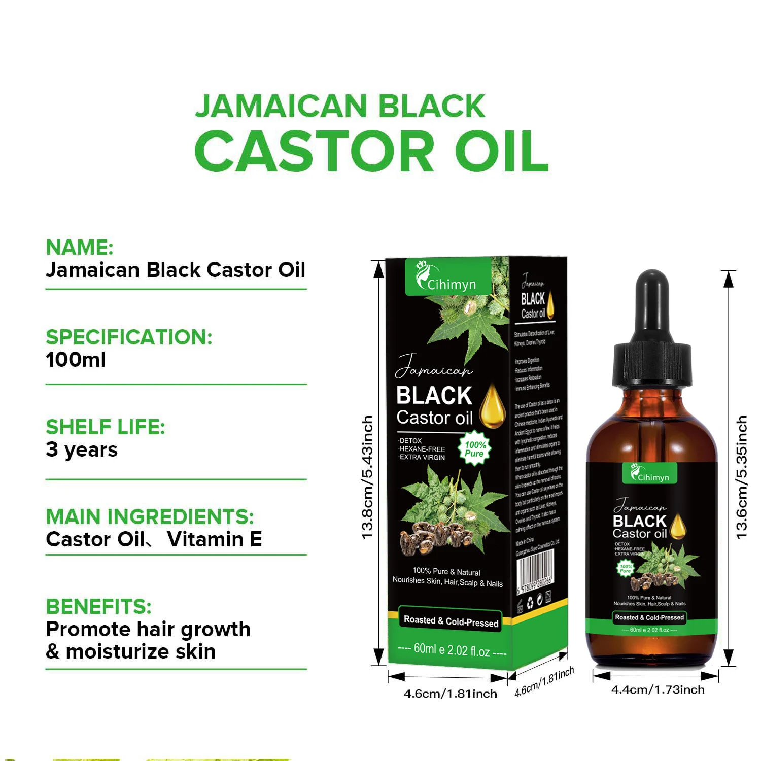 Jamaican Black Castor Oil for Hair Growth, Scalp & Skin Care, 100% Pure & Natural 10 jamaican black castor oil hair growth scalp skin care sit ahbxyths desc 10