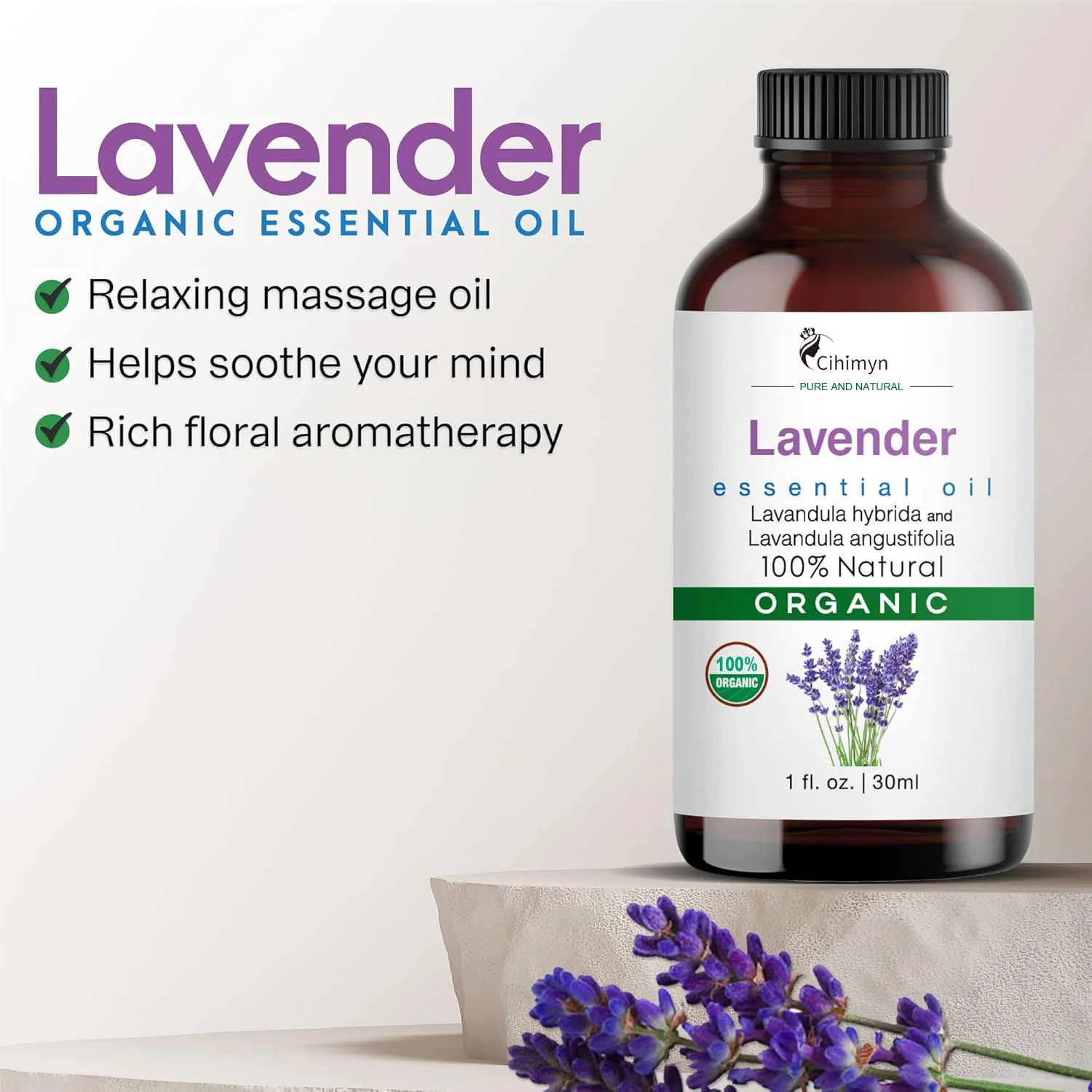 Lavender Essential Oil Pure Natural Aromatherapy Massage Oil for Skin Care & Stress Relief 30ml 3 lavender essential oil pure natural aromatherapy massage oil 30ml sit udwh739f desc 3
