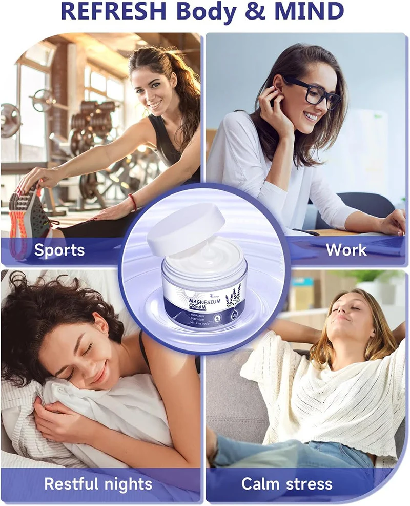 Magnesium Body Lotion for Sleep 120g - Hydrating Cream with Pure Magnesium for Achy Muscles & Deep Relaxation 6 magnesium body lotion sleep hydrating cream sit y9uc7742 desc 6