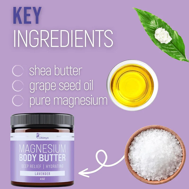 Magnesium Butter Sleep Cream Nighttime Body & Face Moisturizer 1% Sea Salt Magnesium Chloride 4 magnesium butter sleep cream nighttime body face moisturizer sit sa47q2hr desc 4