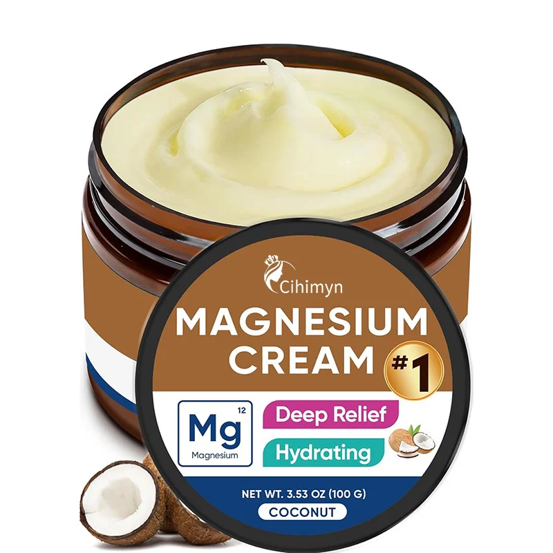 Magnesium Cream for Pain Relief & Sleep Support, 100g Soothing Muscle & Joint Cream with Shea Butter & Hyaluronic Acid 10 magnesium cream pain relief sleep support sit zmf3jvj8 desc 10