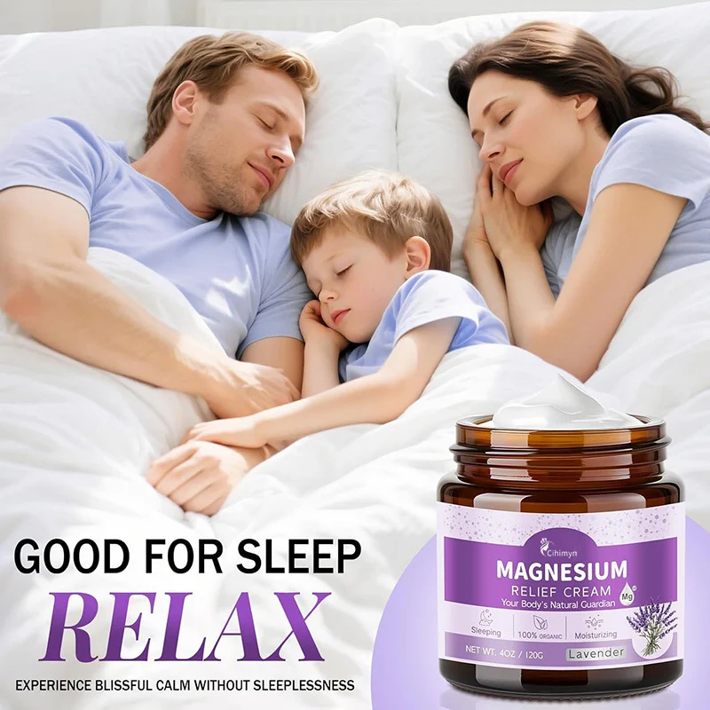 Magnesium Relief Cream Moisturizing Body Care for Muscle Relaxation & Sleep Support 120g 1 magnesium relief cream muscle relaxation sleep support sit 99cck4xn desc 1