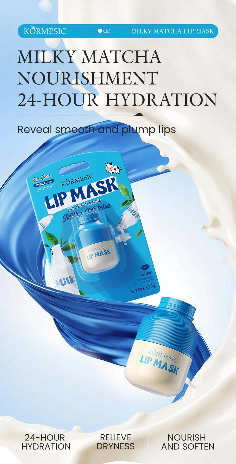 Milky Matcha Lip Mask 5g 24-Hour Hydration Plumping Treatment 1 milky matcha lip mask sit xxqbqcev desc 1