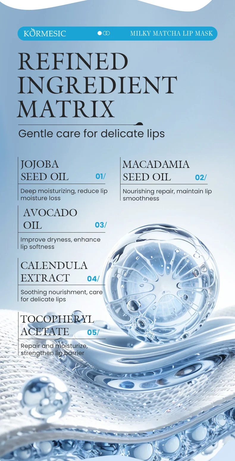 Milky Matcha Lip Mask 5g 24-Hour Hydration Plumping Treatment 5 milky matcha lip mask sit xxqbqcev desc 5