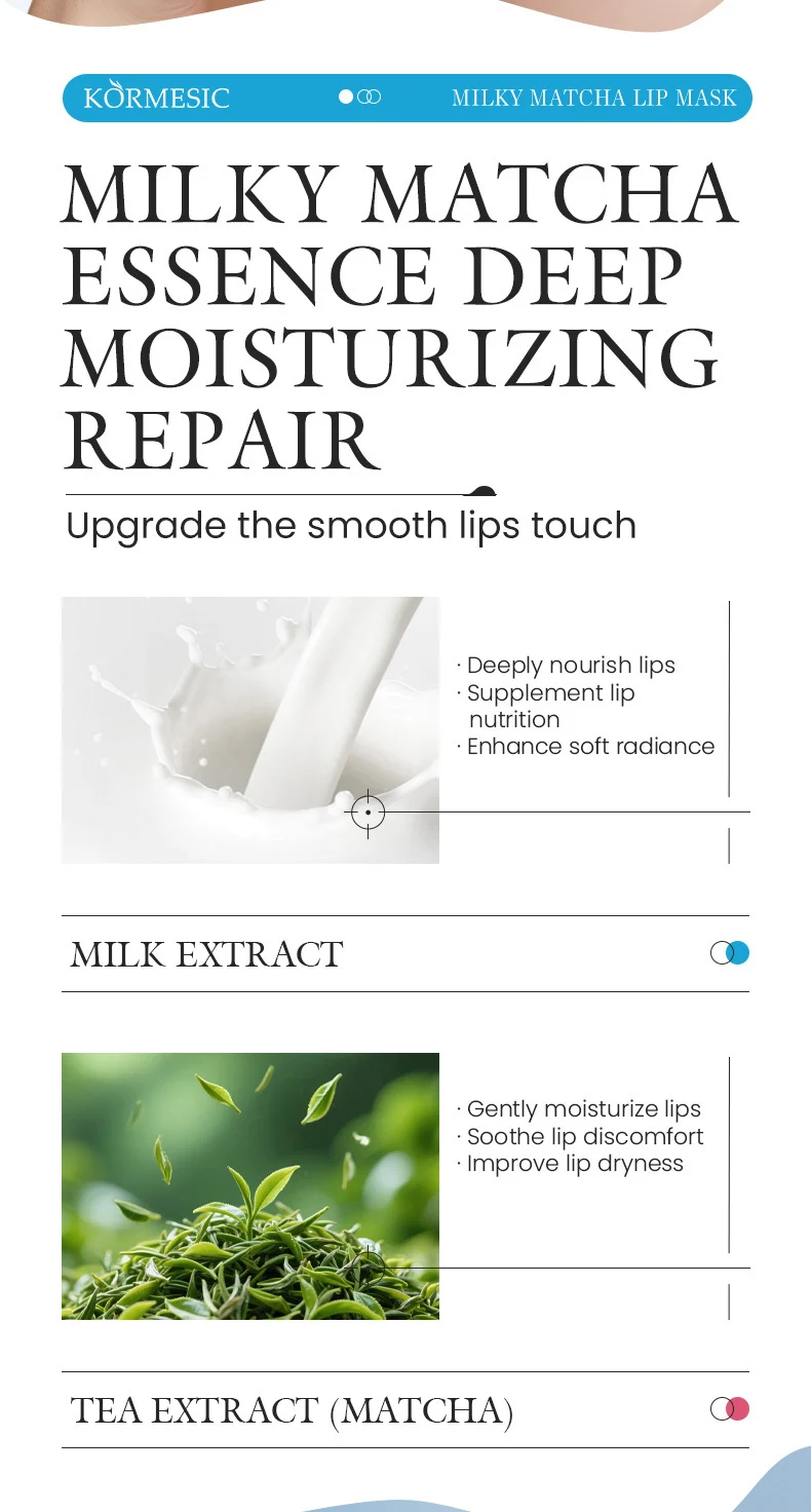 Milky Matcha Lip Mask 5g 24-Hour Hydration Plumping Treatment 6 milky matcha lip mask sit xxqbqcev desc 6