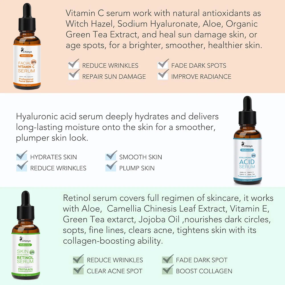 Retinol Serum with Hyaluronic Acid and Vitamin E 30ml Anti-Aging Face Treatment 3 retinol serum hyaluronic acid vitamin e anti aging face treatment sit 4ptrnuqs desc 3
