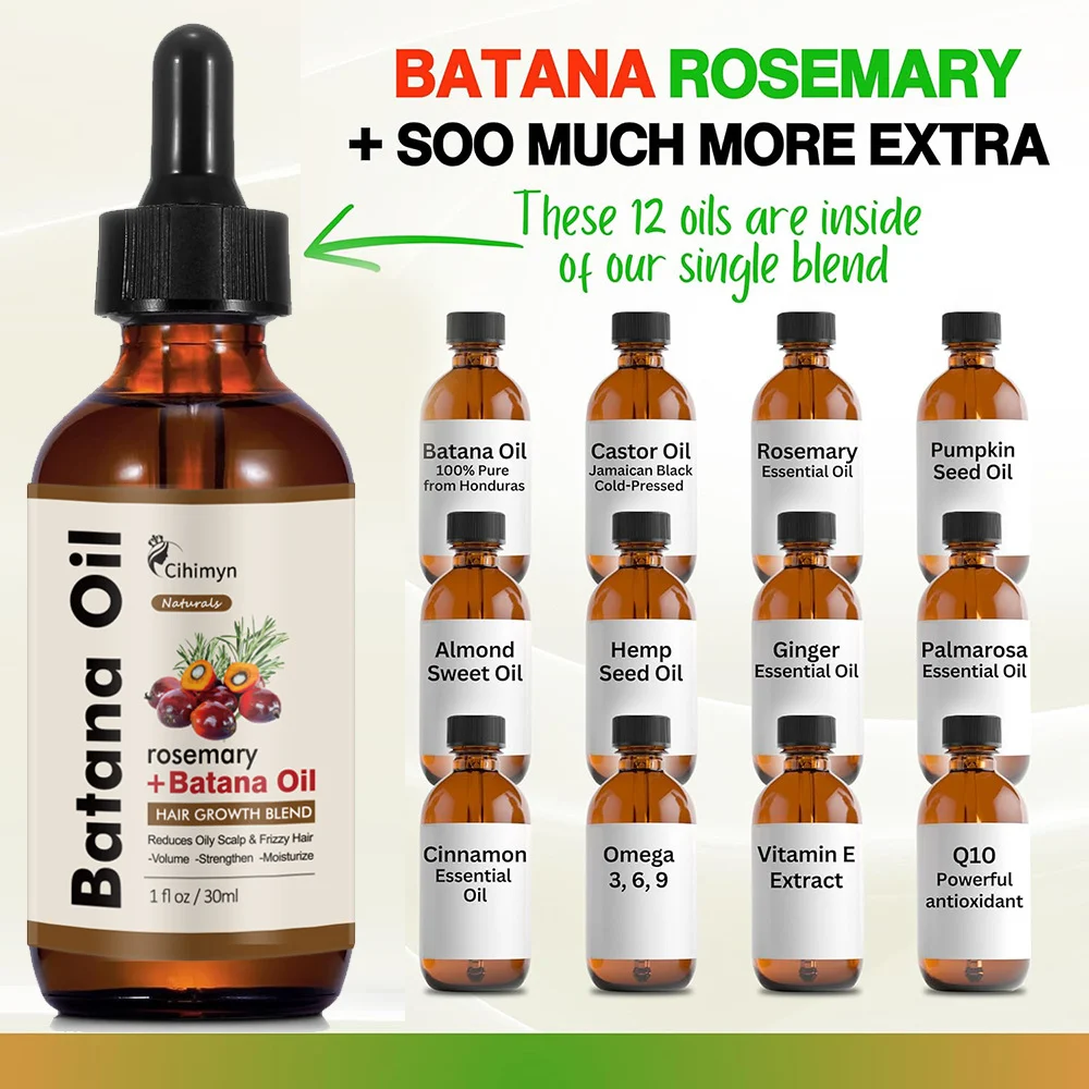 Rosemary Batana Hair Growth Oil Strengthens & Nourishes Hair & Scalp 30ml 2 rosemary batana hair growth oil 30ml sit g3g5kubb desc 2