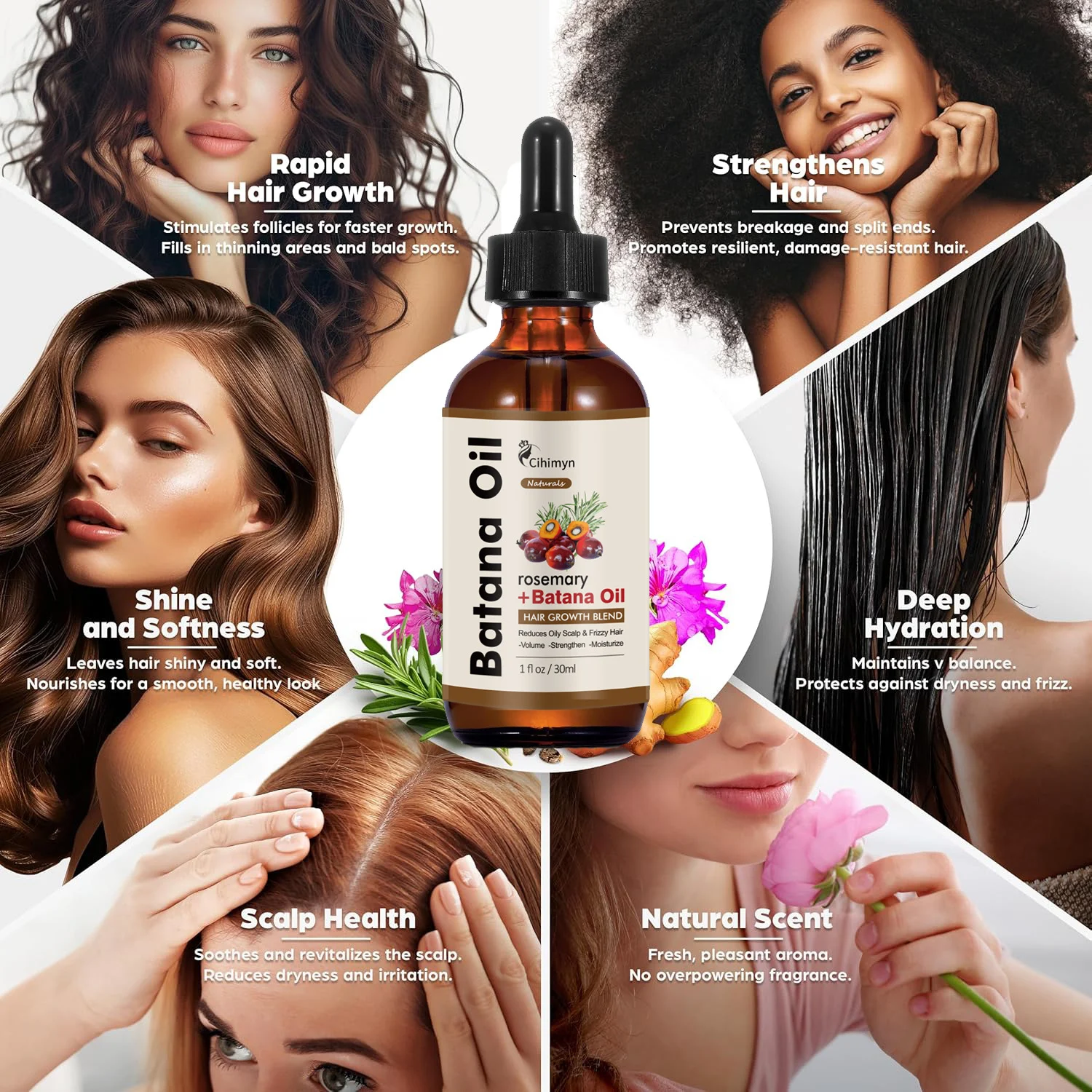 Rosemary Batana Hair Growth Oil Strengthens & Nourishes Hair & Scalp 30ml 4 rosemary batana hair growth oil 30ml sit g3g5kubb desc 4