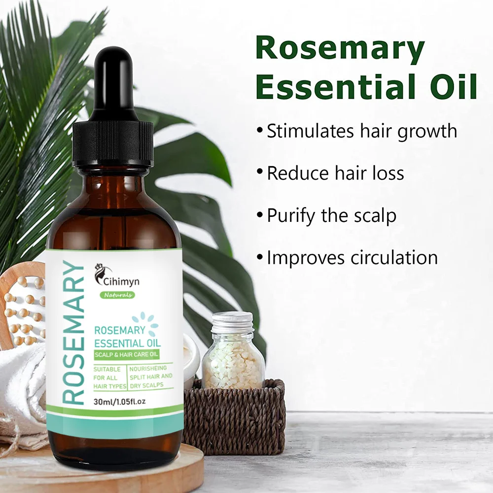 Rosemary Essential Oil for Hair Growth, Scalp Nourishing & Hair Care 30ml 4 rosemary essential oil hair growth 30ml sit xxvf67uk desc 4