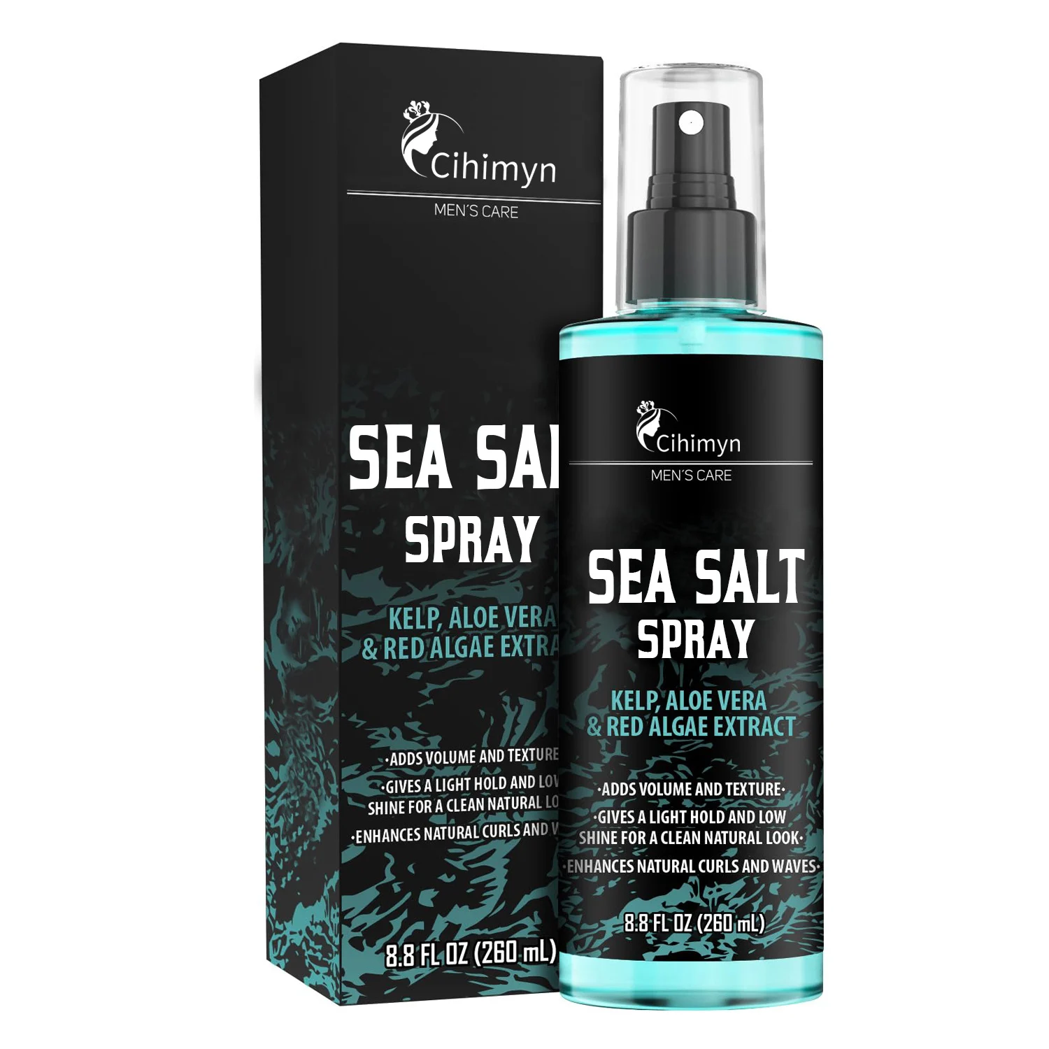Sea Salt Hair Spray for Men with Kelp & Aloe Vera, 260ml Light Hold Beach Surf Styling Spray 5 sea salt hair spray for men kelp aloe vera 260ml sit uvxkuqcr desc 5