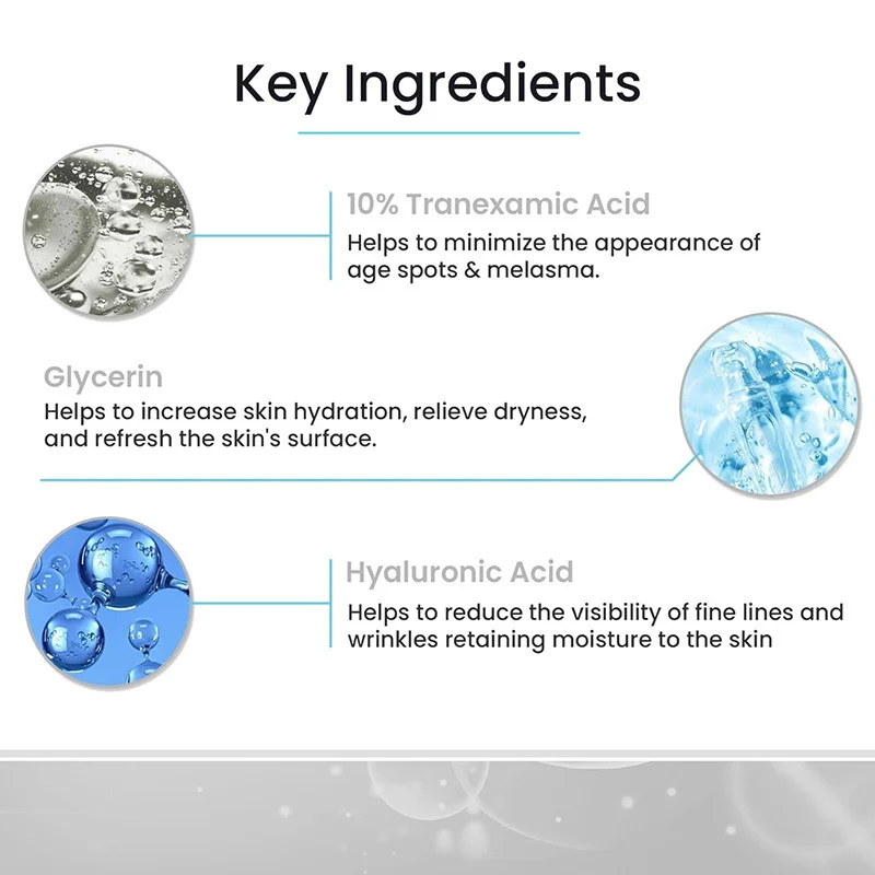 Tranexamic Acid Serum 10% Brightening Serum for Dark Spots & Uneven Skin Tone 30ml 3 tranexamic acid serum 10 brightening serum sit ta2t79bv desc 3