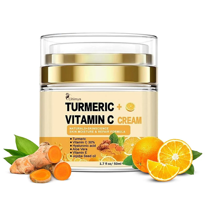 Turmeric Vitamin C Face Cream Anti-Oxidant Moisturizing Oil Control Brightening 1 turmeric vitamin c face cream anti oxidant moisturizing sit brreff9k desc 1